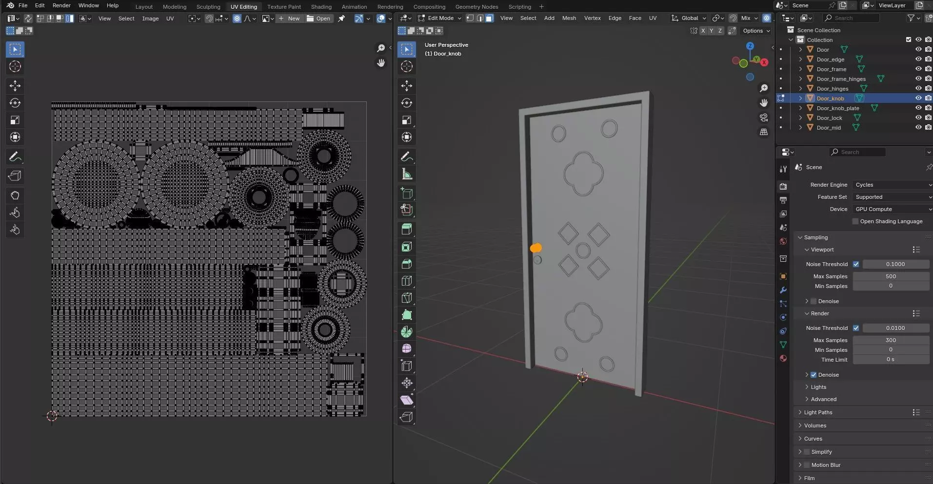 Door Design CG7 3D model_15