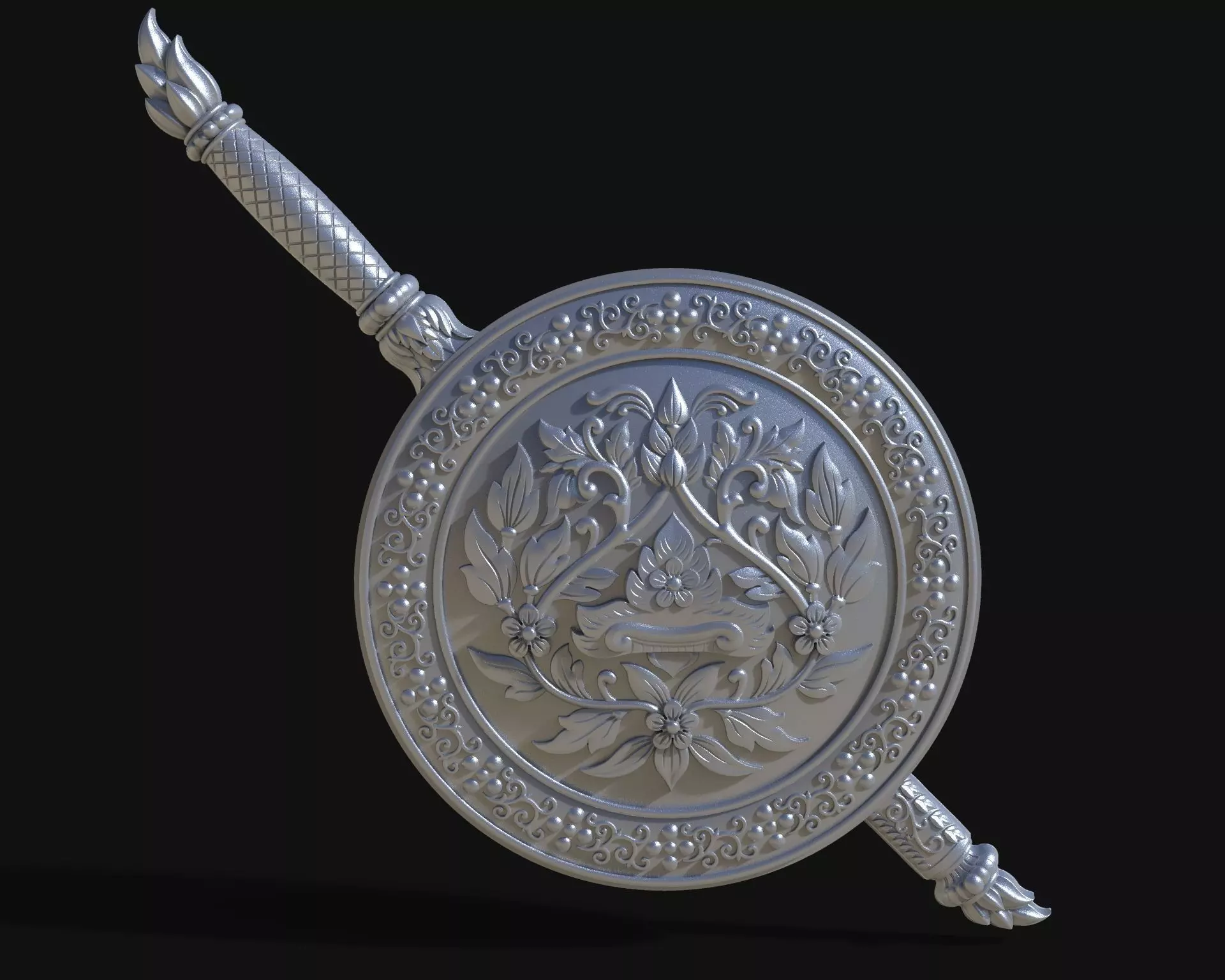 Emblem of Royal Thai Police of Thailand 3D print model