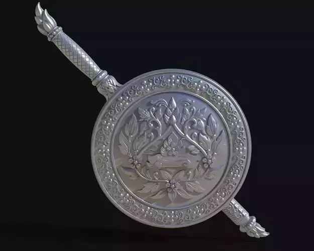 Emblem of Royal Thai Police of Thailand 3D print model