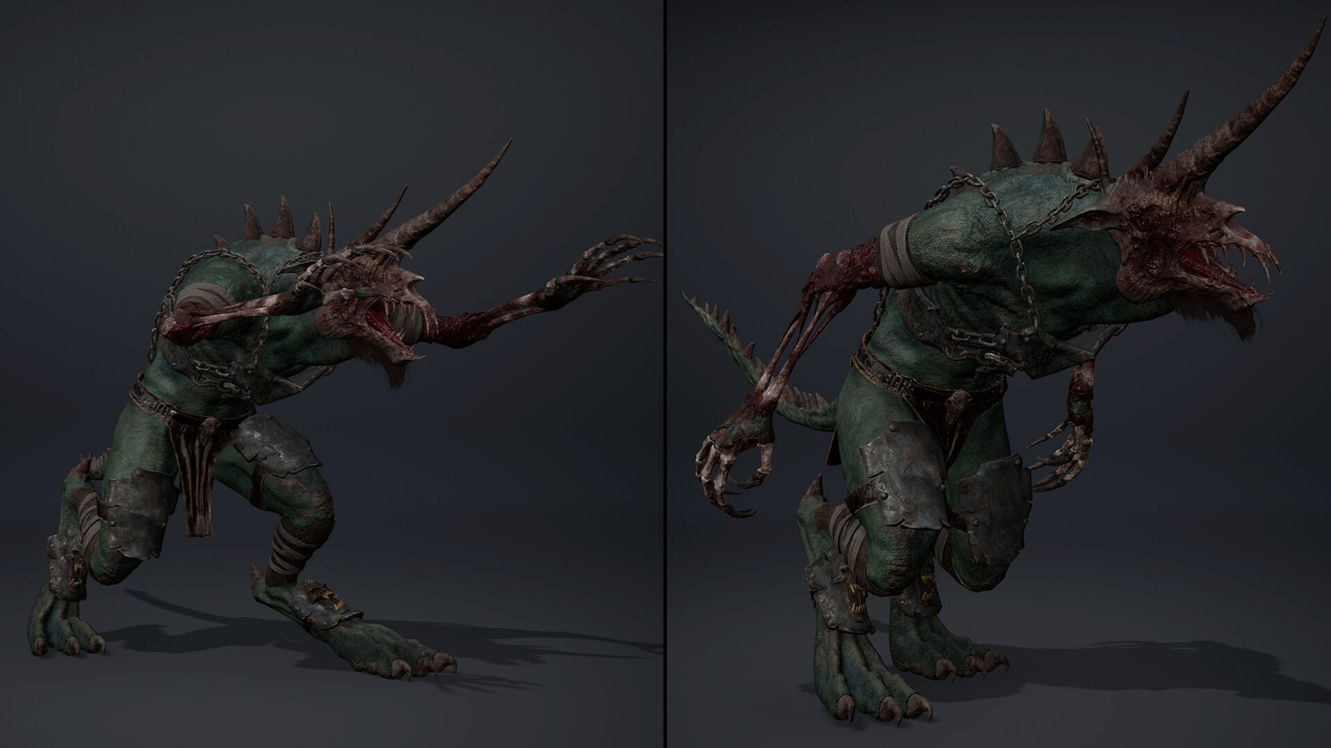 Ashen Brutal Damaged Low-poly 3D model_16