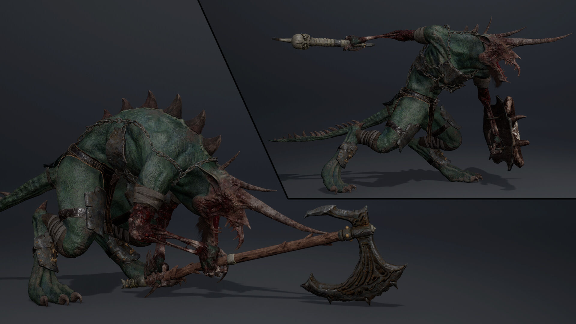 Ashen Brutal Damaged Low-poly 3D model_14