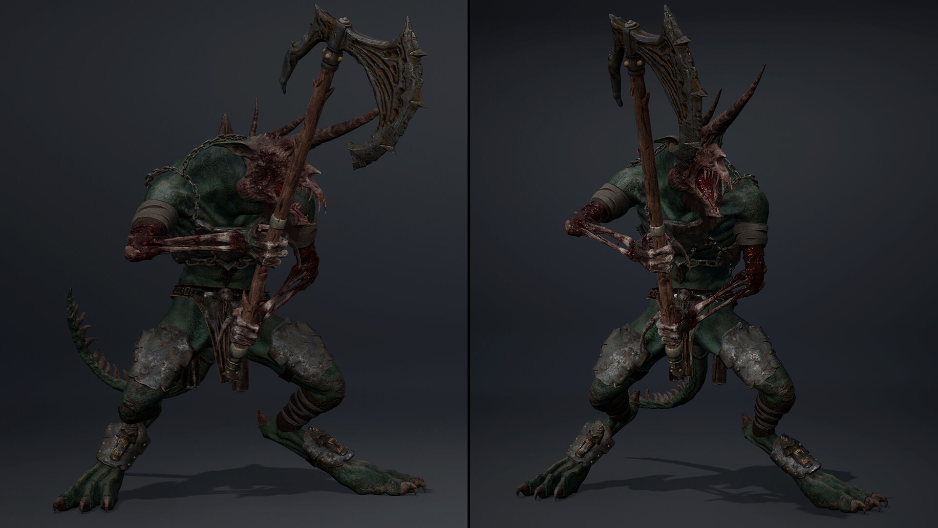 Ashen Brutal Damaged Low-poly 3D model_12