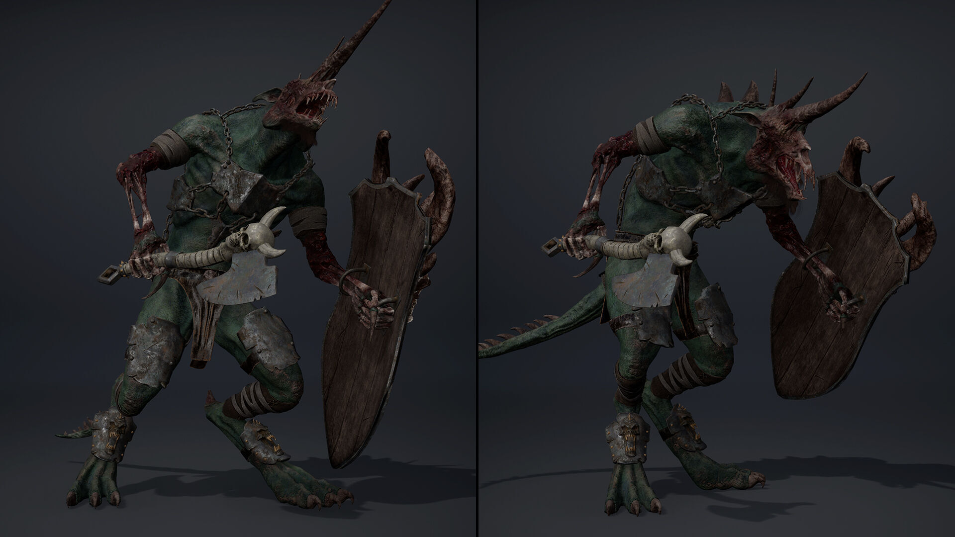 Ashen Brutal Damaged Low-poly 3D model_8