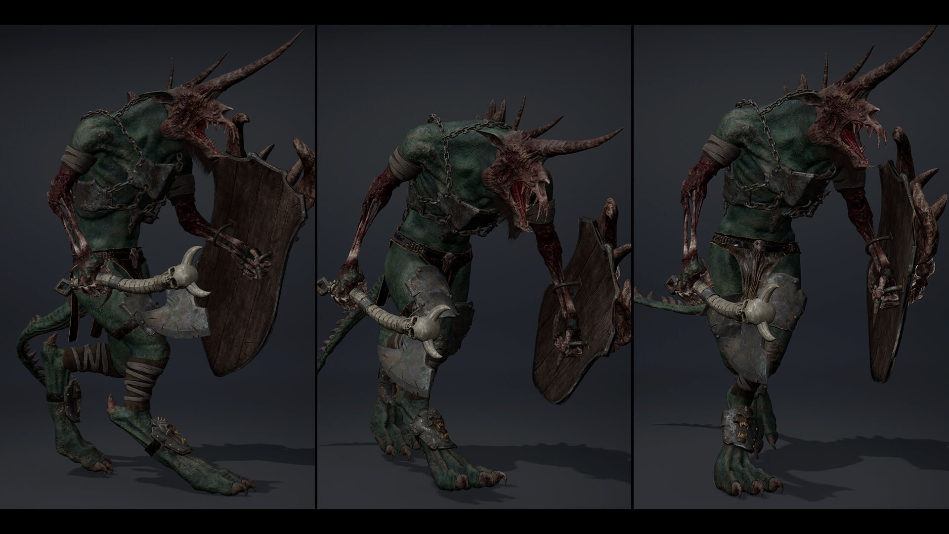 Ashen Brutal Damaged Low-poly 3D model_18