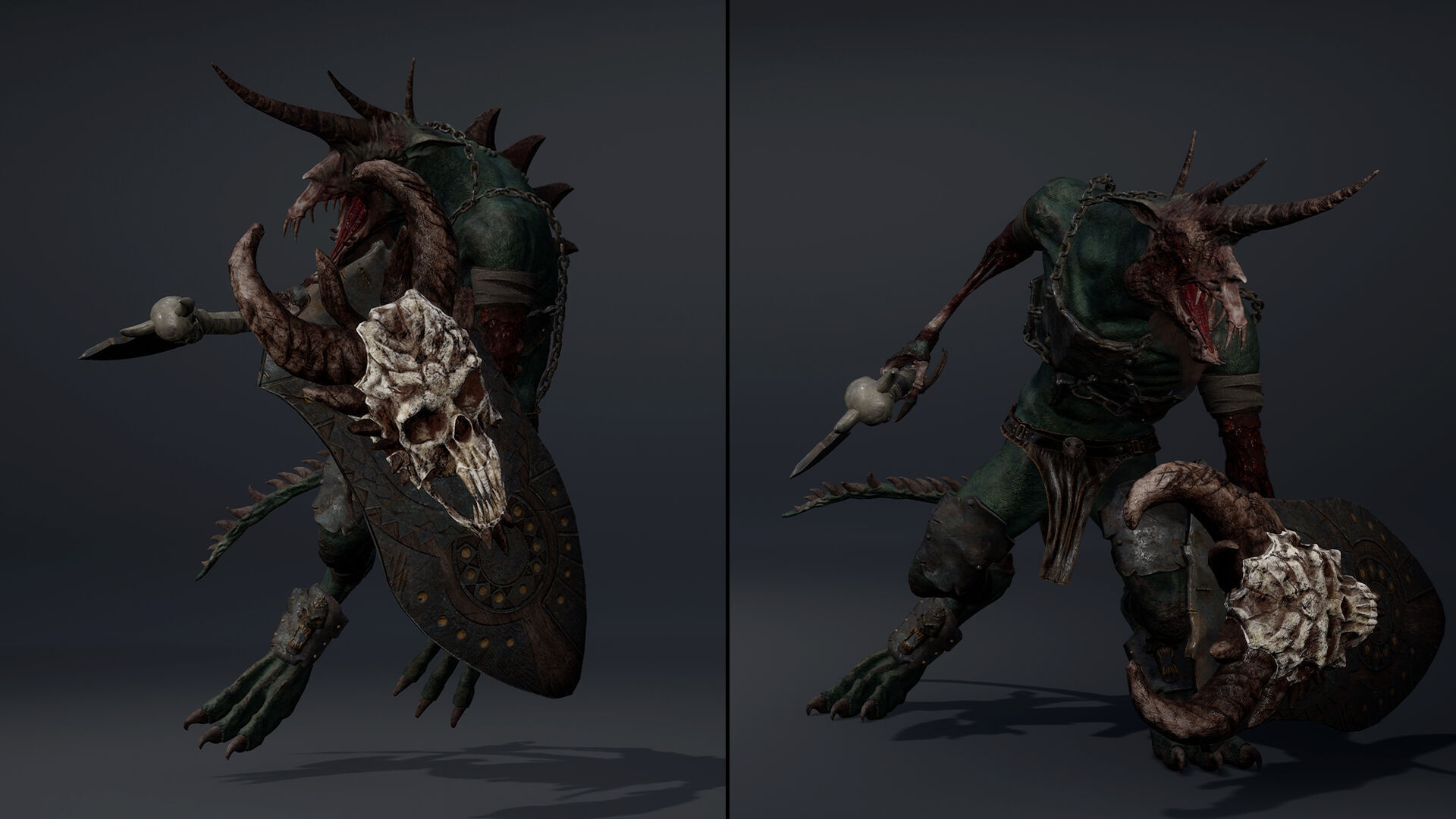 Ashen Brutal Damaged Low-poly 3D model_11