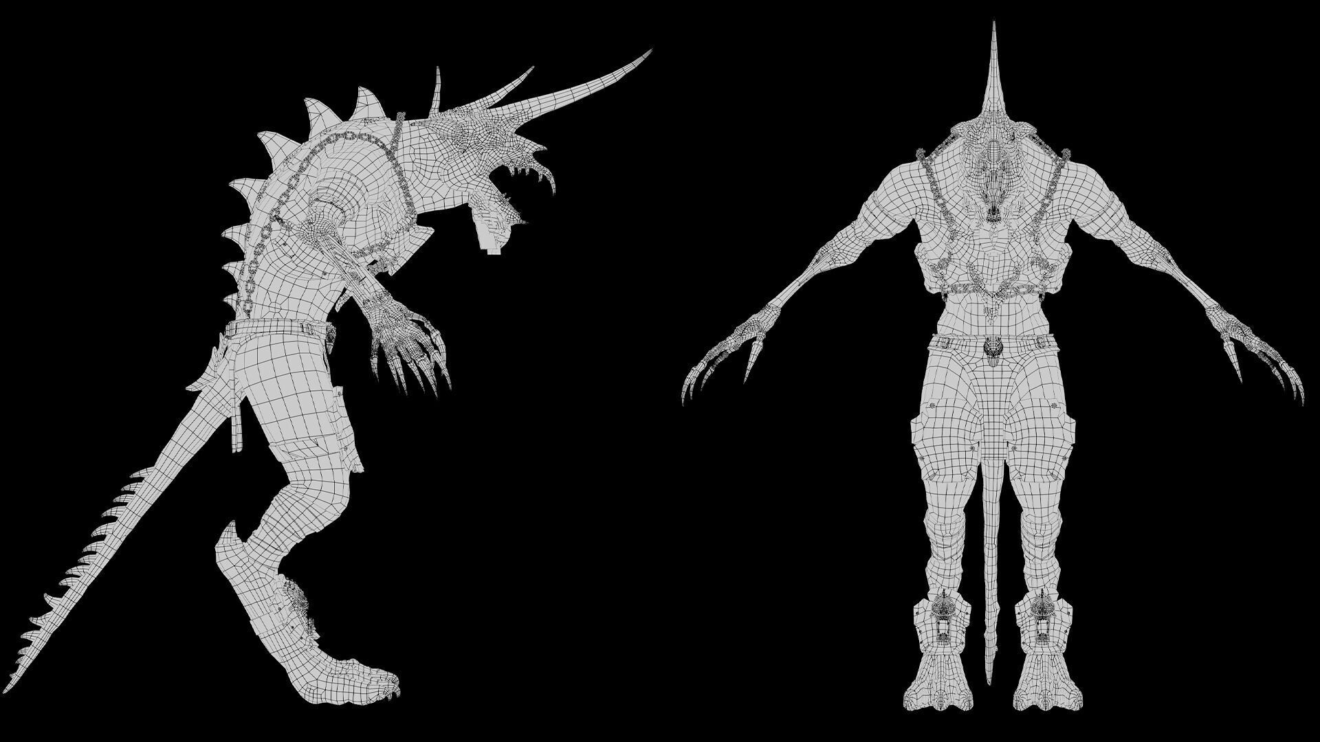 Ashen Brutal Damaged Low-poly 3D model_23