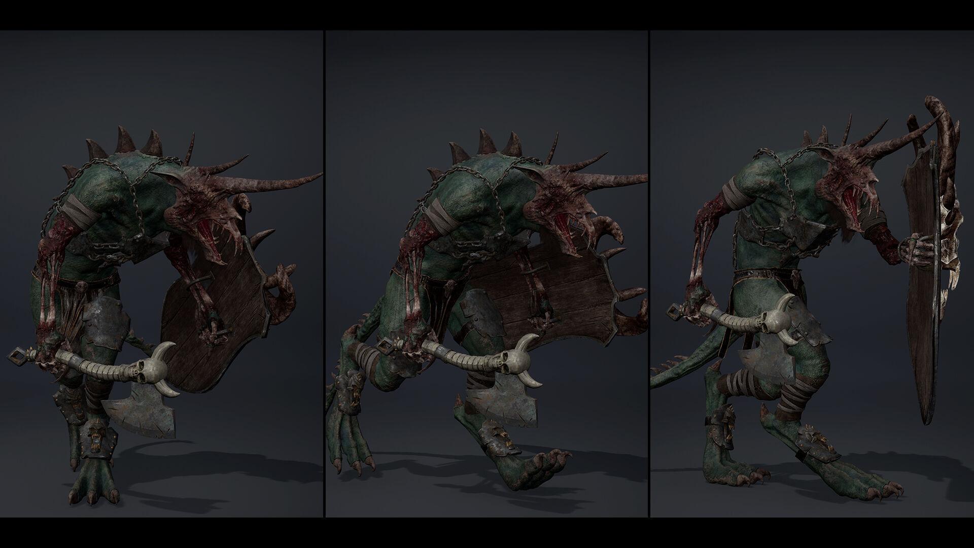 Ashen Brutal Damaged Low-poly 3D model_20