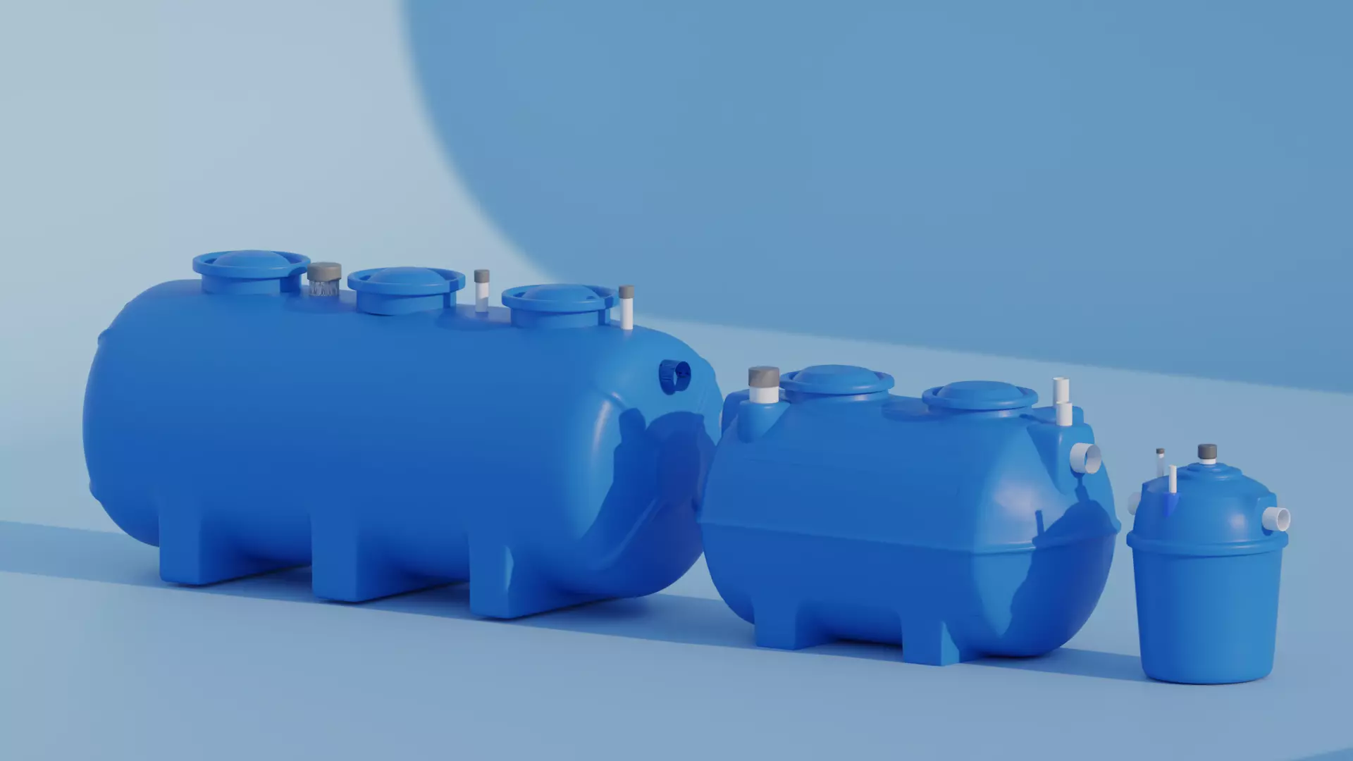 Bio Septic Tank Fiberglass 3D model