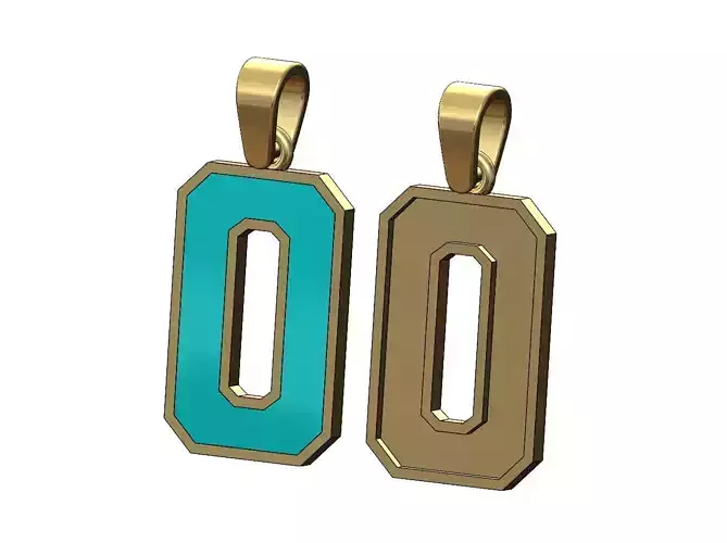 O enamel varsity letter sports letterman jersey pendant charm