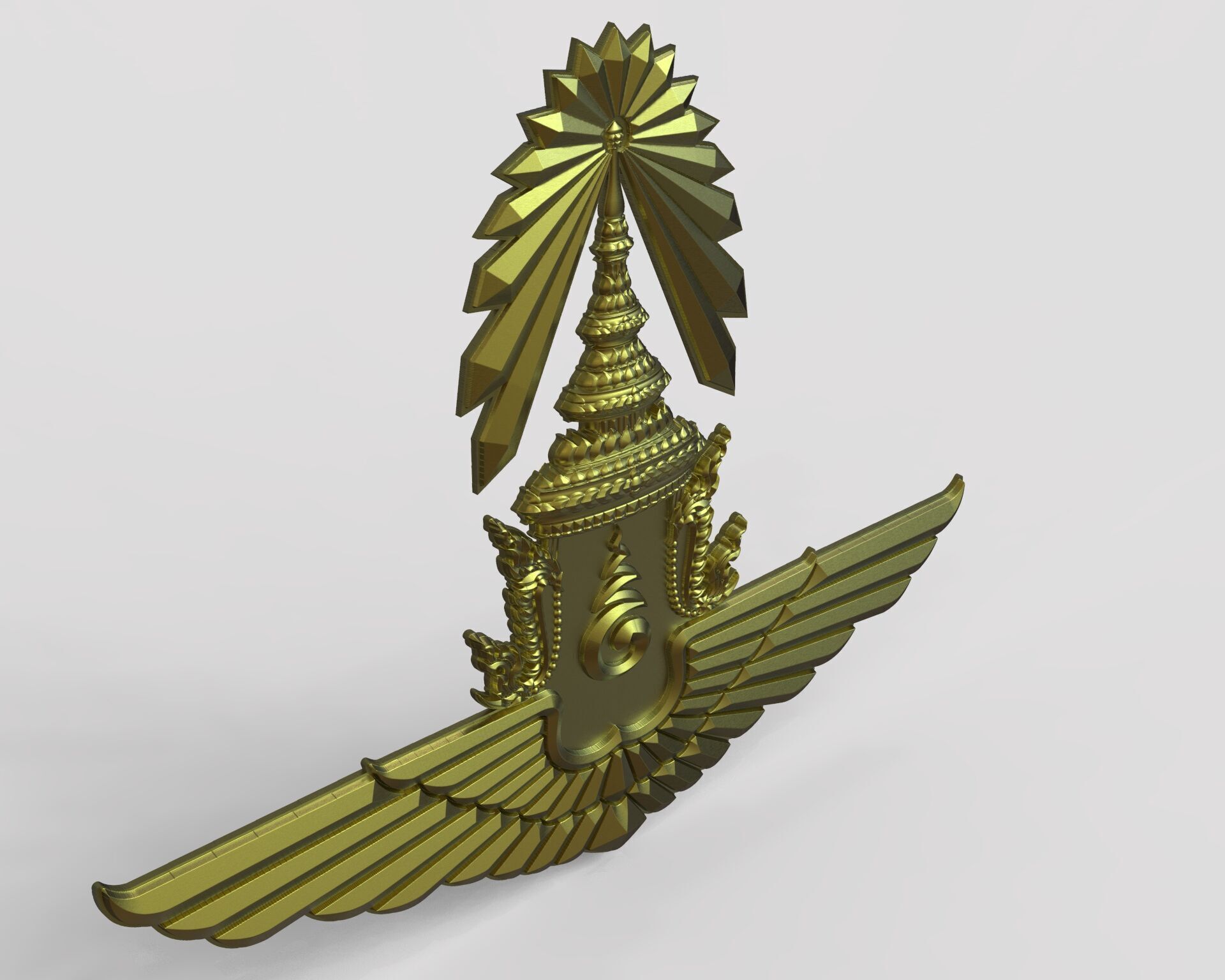 Royal Thai Air Force Sign 3D print model_1