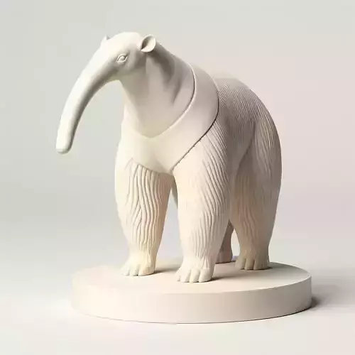 566   Totem  Style  Anteater    Full  Body    3D Model