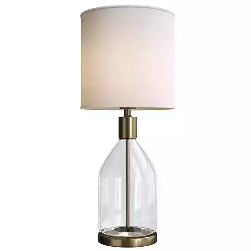Yolanda Glass Linen Shade Table Lamp