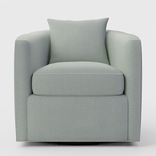 Drew Small Swivel Chair Shelly Seafoam 3D model