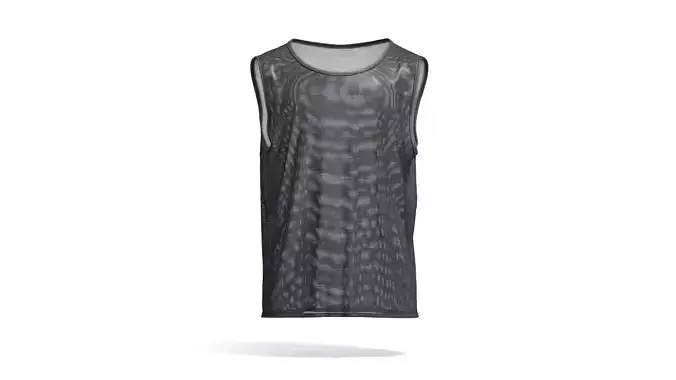 Black Football Team Practice Vest - soccer for training uniform