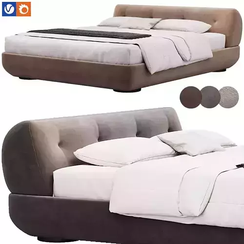 Supermoon Double Bed By Minotti