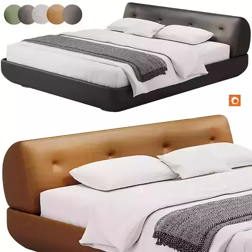 Supermoon Double 193 Bed By Minotti