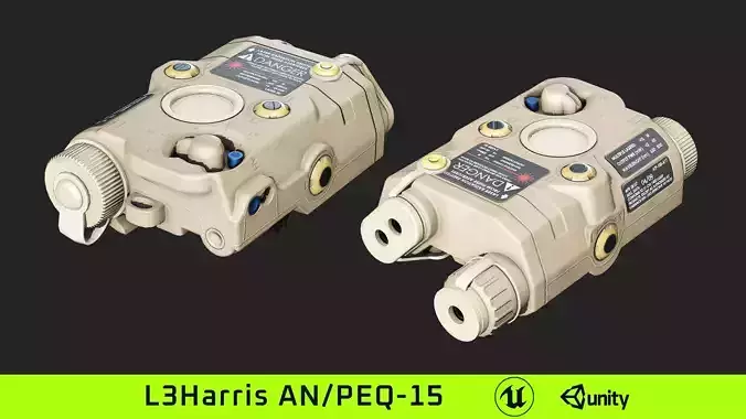 L3Harris AN PEQ 15 Low-poly 3D model