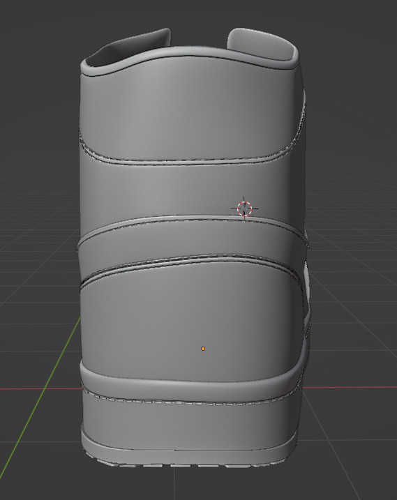 Nike Air Jordan 1 Mid 3D Model multiple colorways GTA and FiveM Low-poly 3D model_12