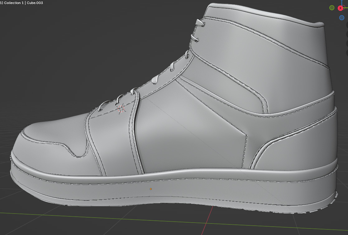 Nike Air Jordan 1 Mid 3D Model multiple colorways GTA and FiveM Low-poly 3D model_18