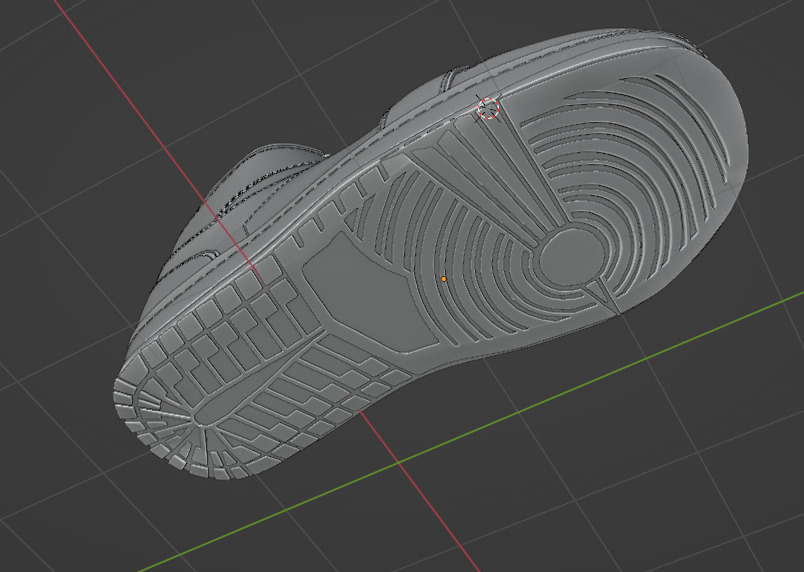 Nike Air Jordan 1 Mid 3D Model multiple colorways GTA and FiveM Low-poly 3D model_11