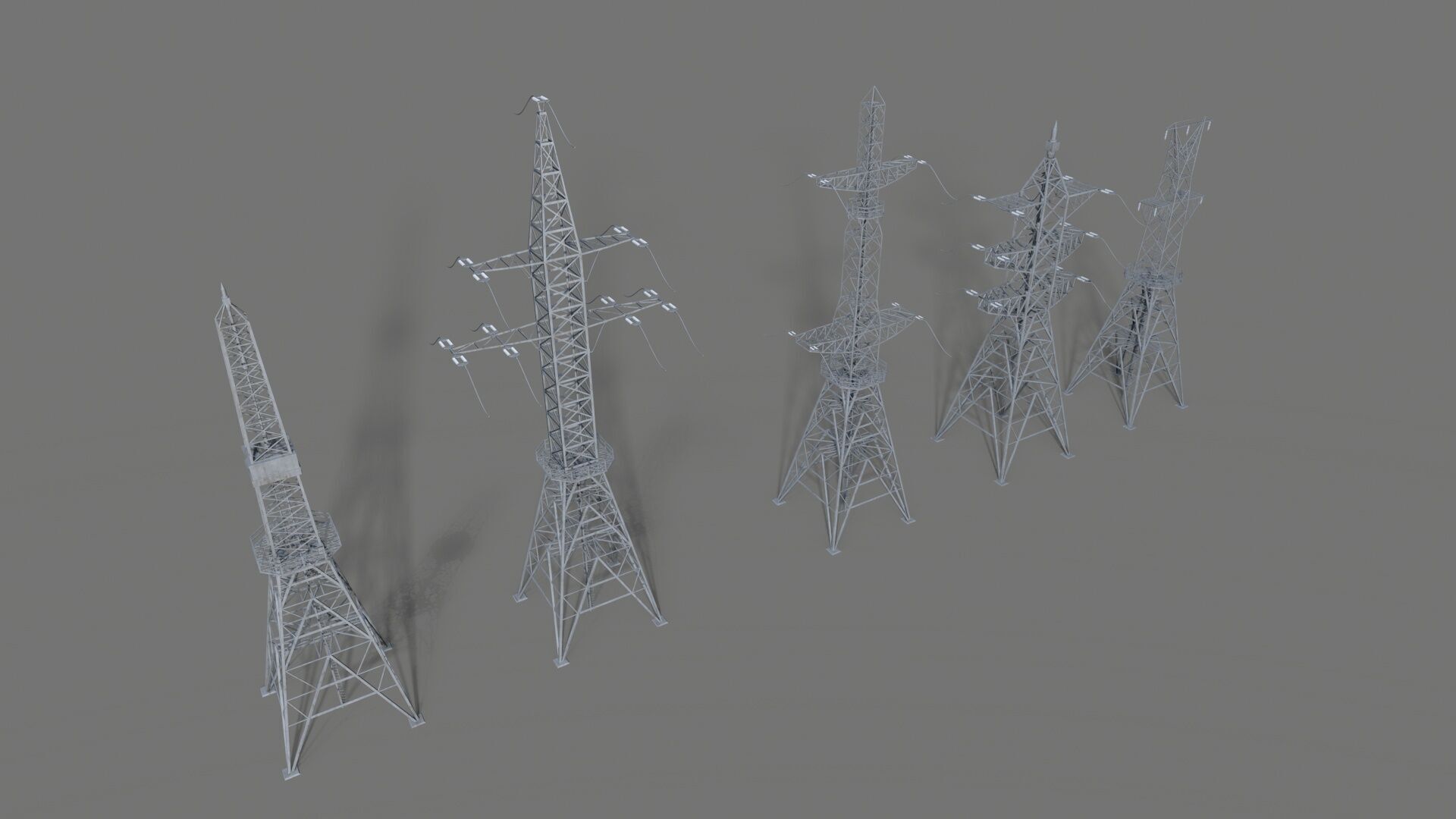 Electrical Power Line 3D model_5