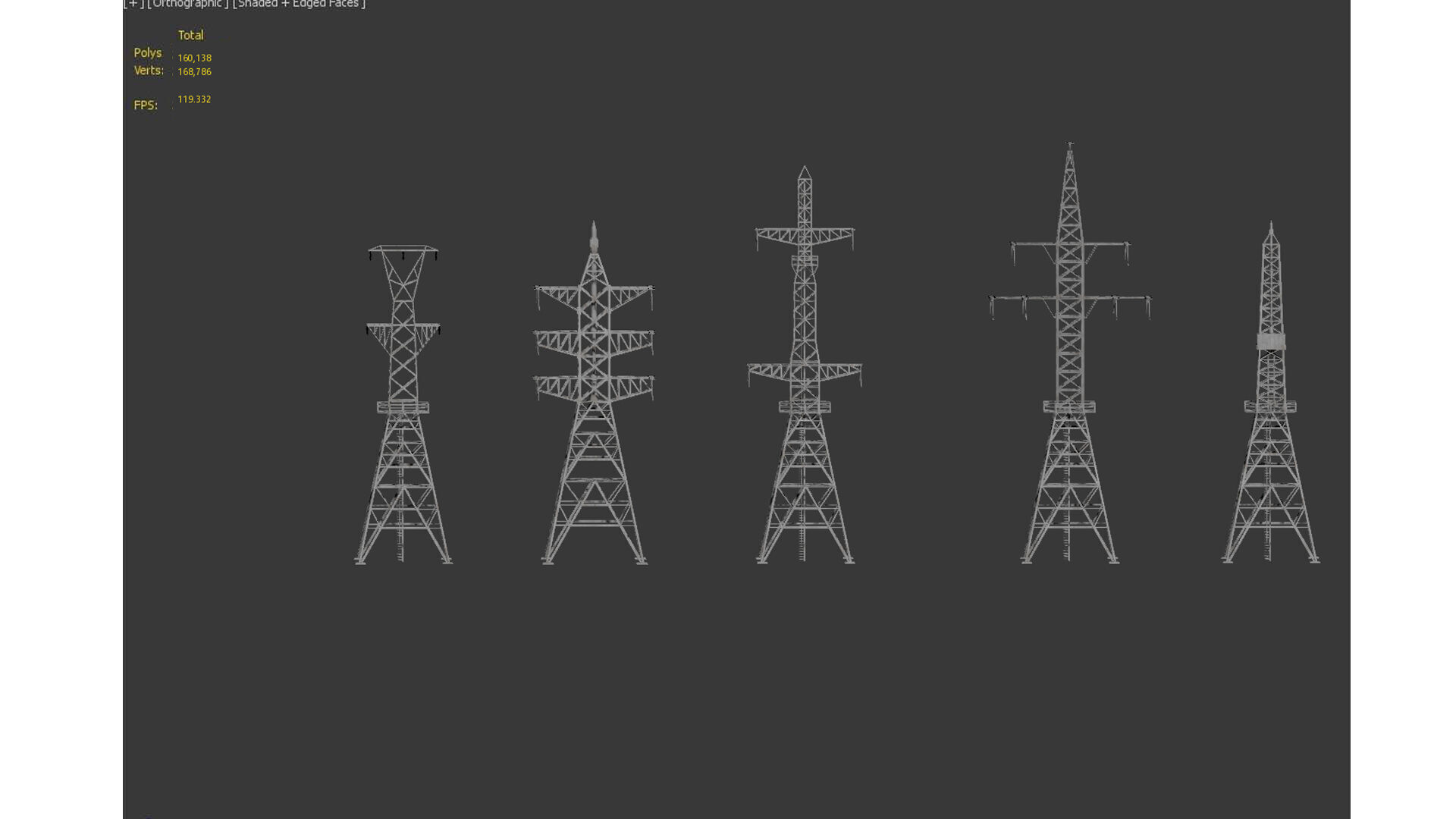 Electrical Power Line 3D model_7