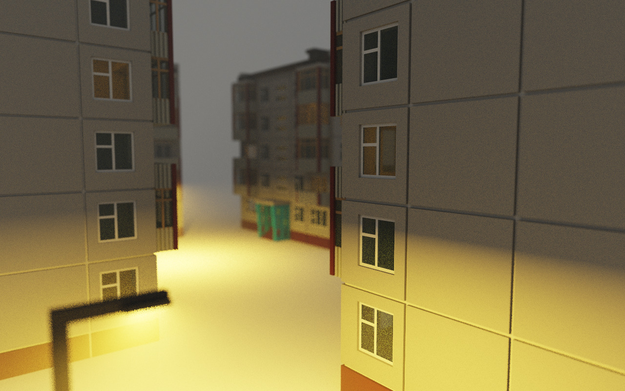 Khrushchyovka Apartment Soviet Era Building Low Poly Voxel Low-poly 3D model_8
