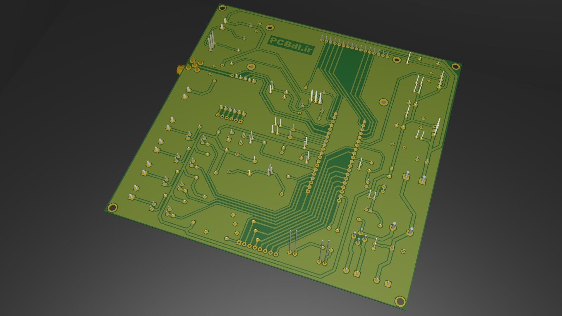 PCB Board Security Alarm 3D model_3