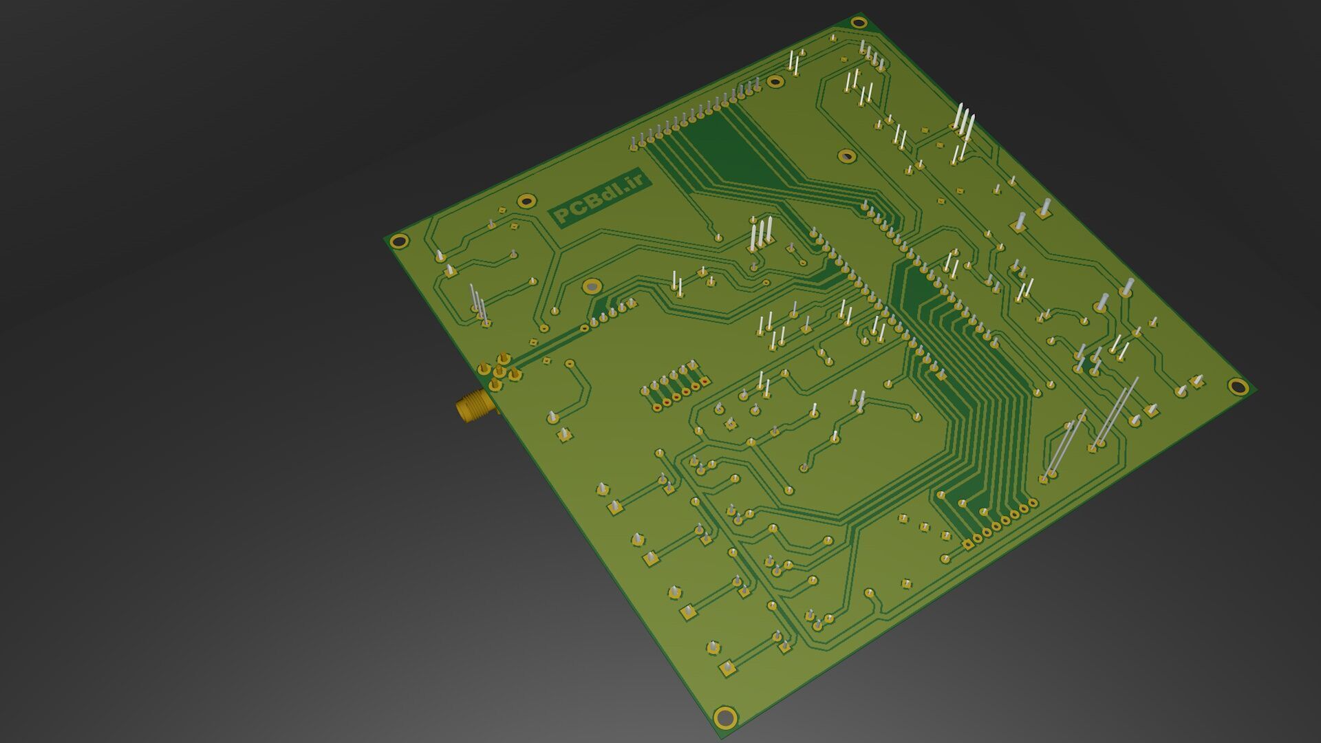 PCB Board Security Alarm 3D model_4