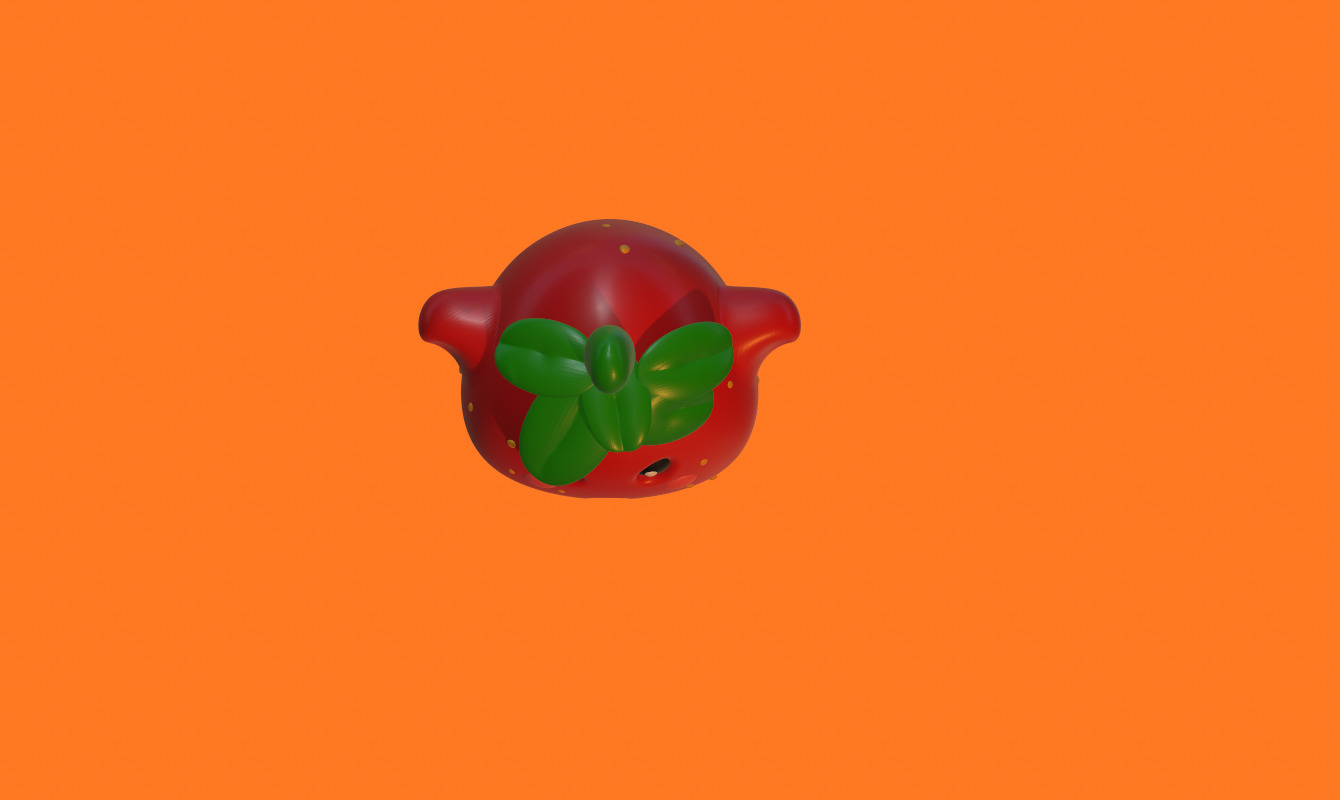 Stylized Strawberry Character - Game Ready 3D Model Low-poly 3D model_5