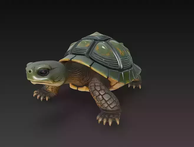 Turtle Realistic 3D Model - Low Poly Realistic Low-poly 3D model Turtle Realistic 3D Model - Low Poly Realistic Low-poly 3D model