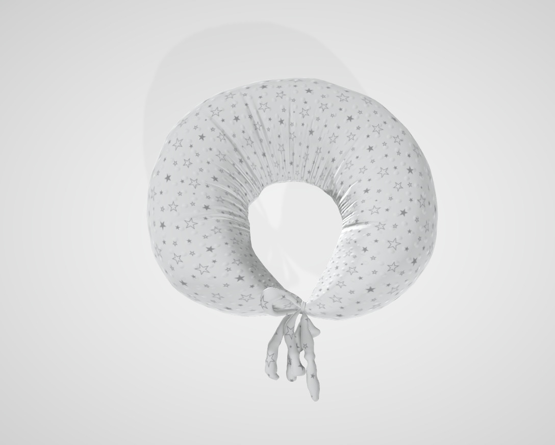 Removable Pregnancy Pillow Low-poly 3D model_2