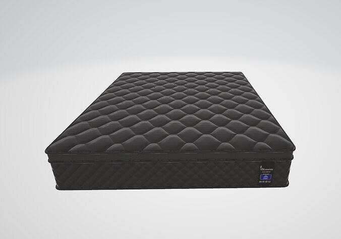 Queen Hybrid Mattress Low-poly 3D model