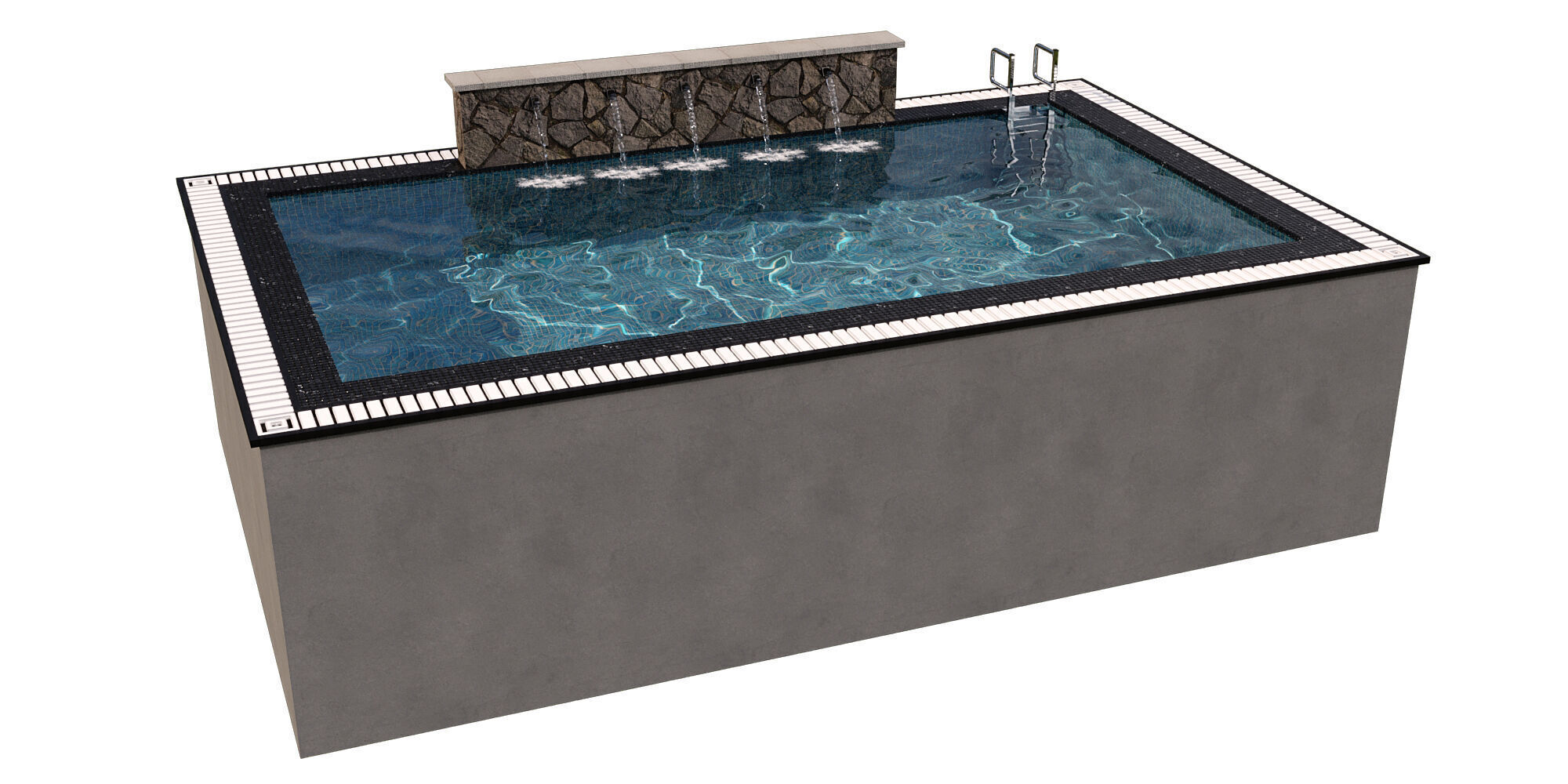 SWIMMING POOL NO40 A 3D model_7