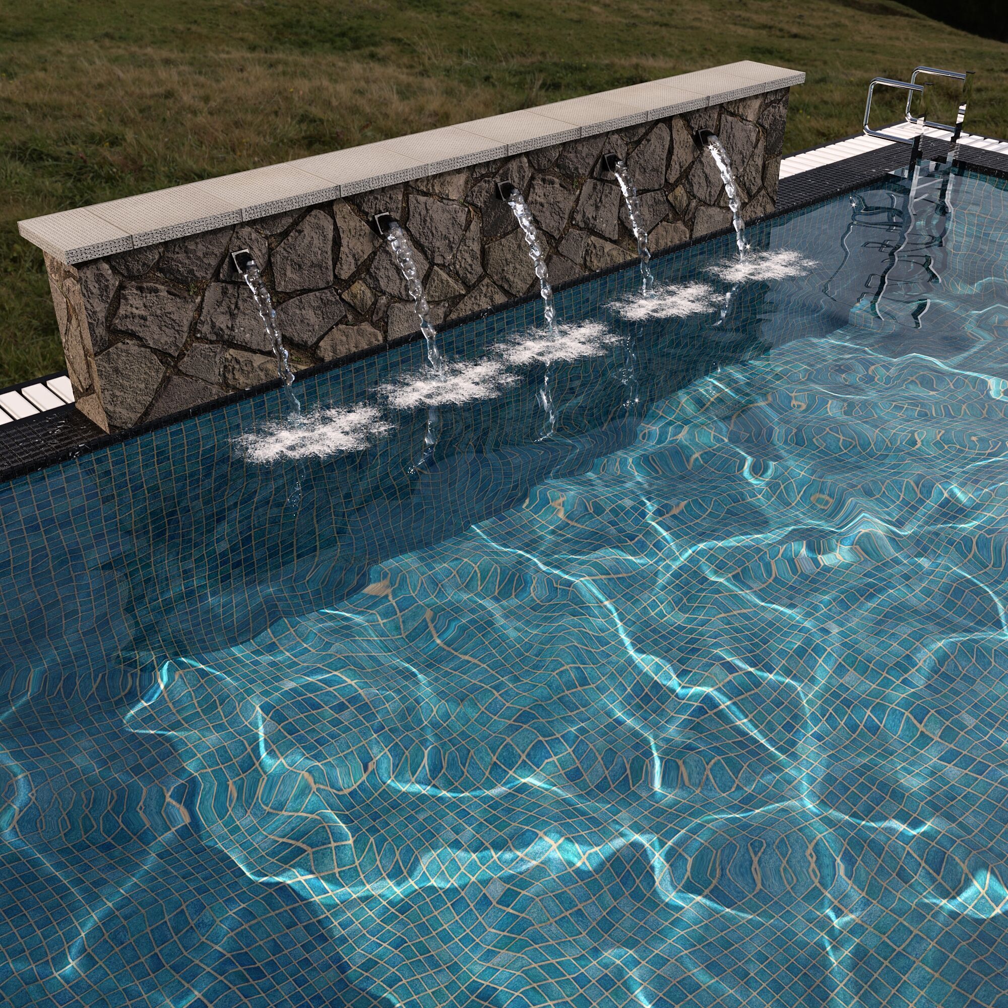 SWIMMING POOL NO40 A 3D model_5