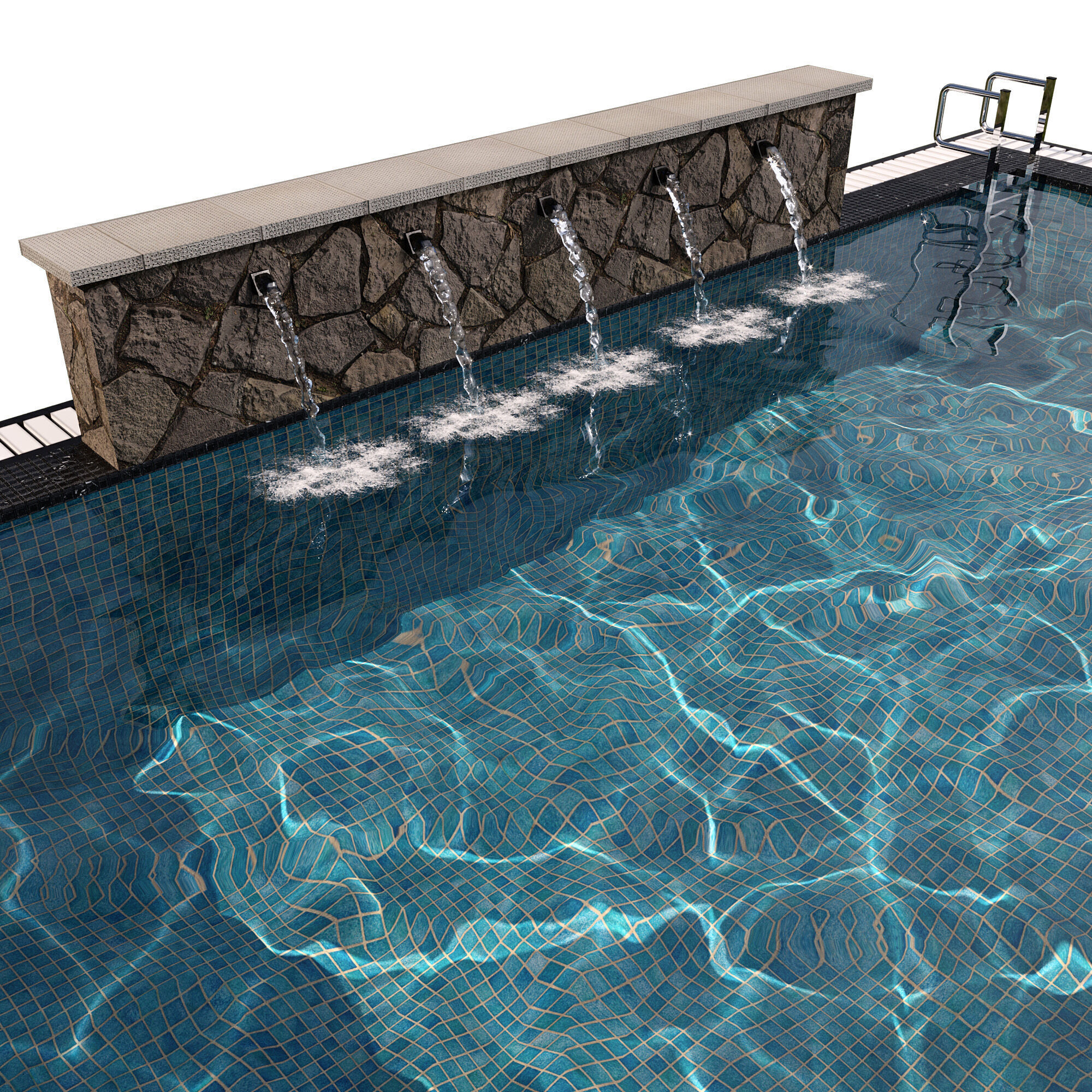 SWIMMING POOL NO40 A 3D model_9