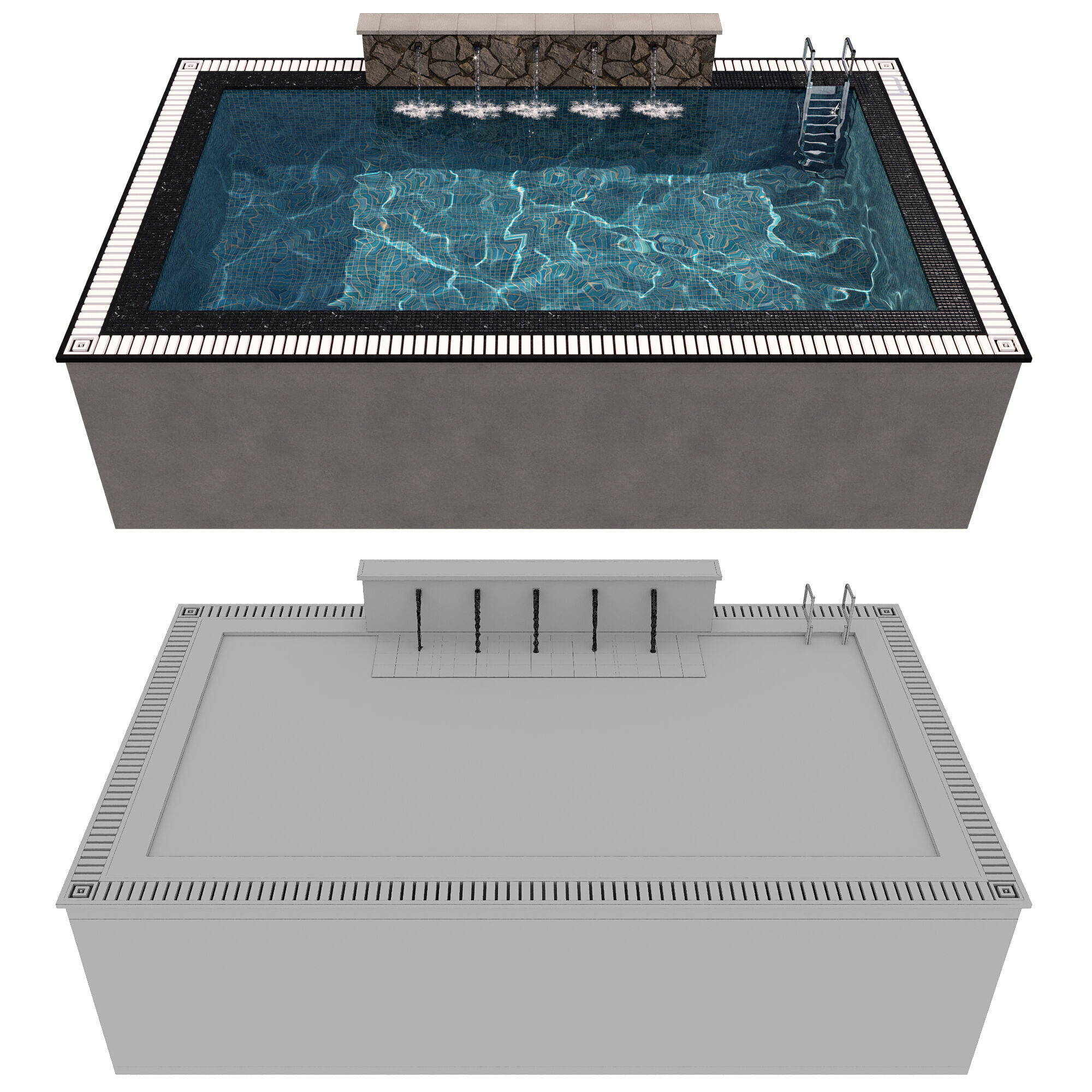 SWIMMING POOL NO40 A 3D model_12
