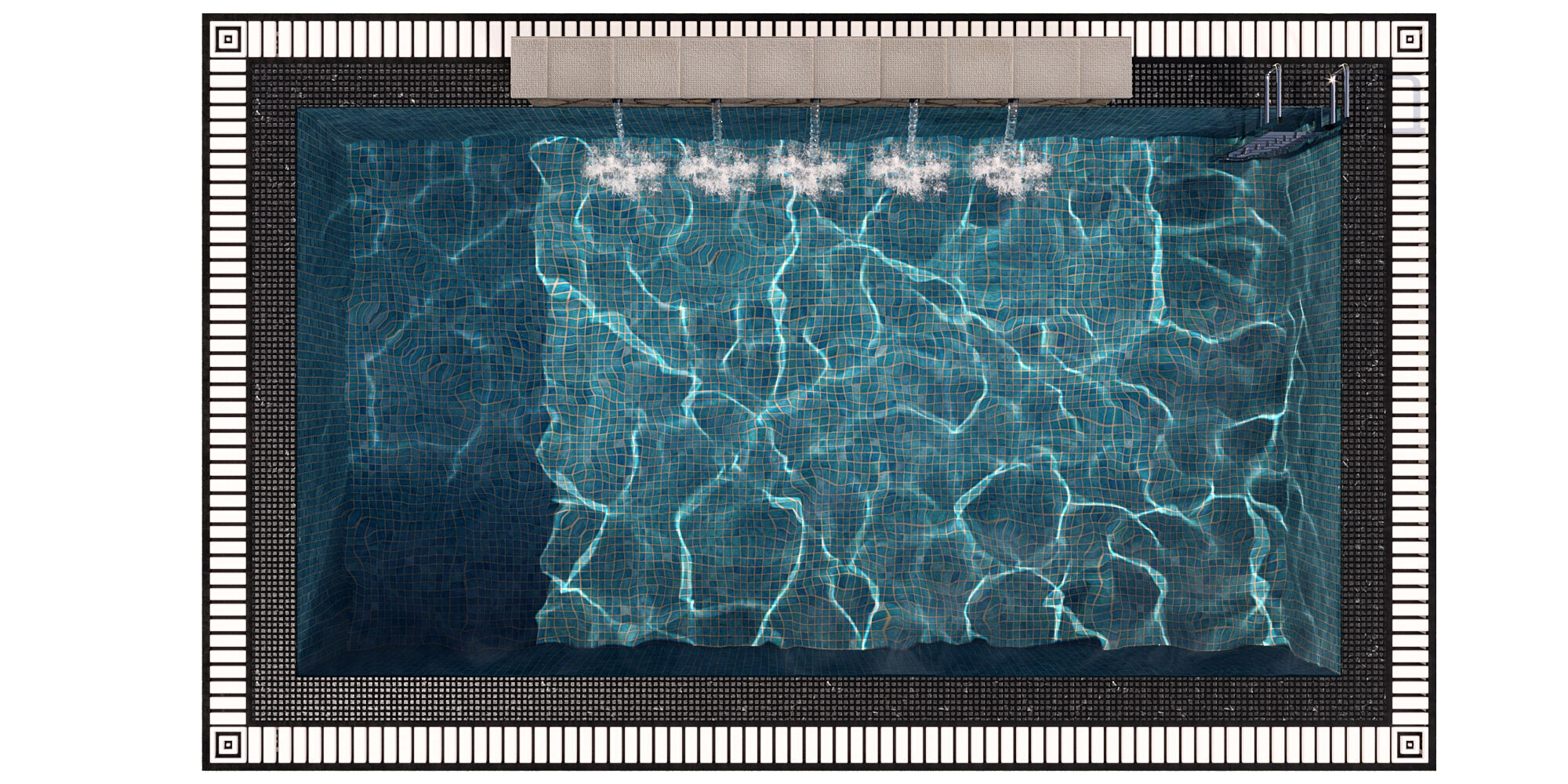 SWIMMING POOL NO40 A 3D model_4