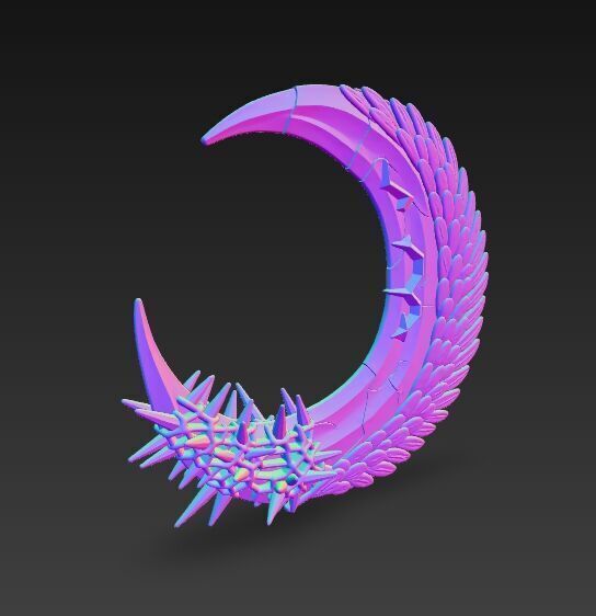 Crescent of Duality 3D model_8