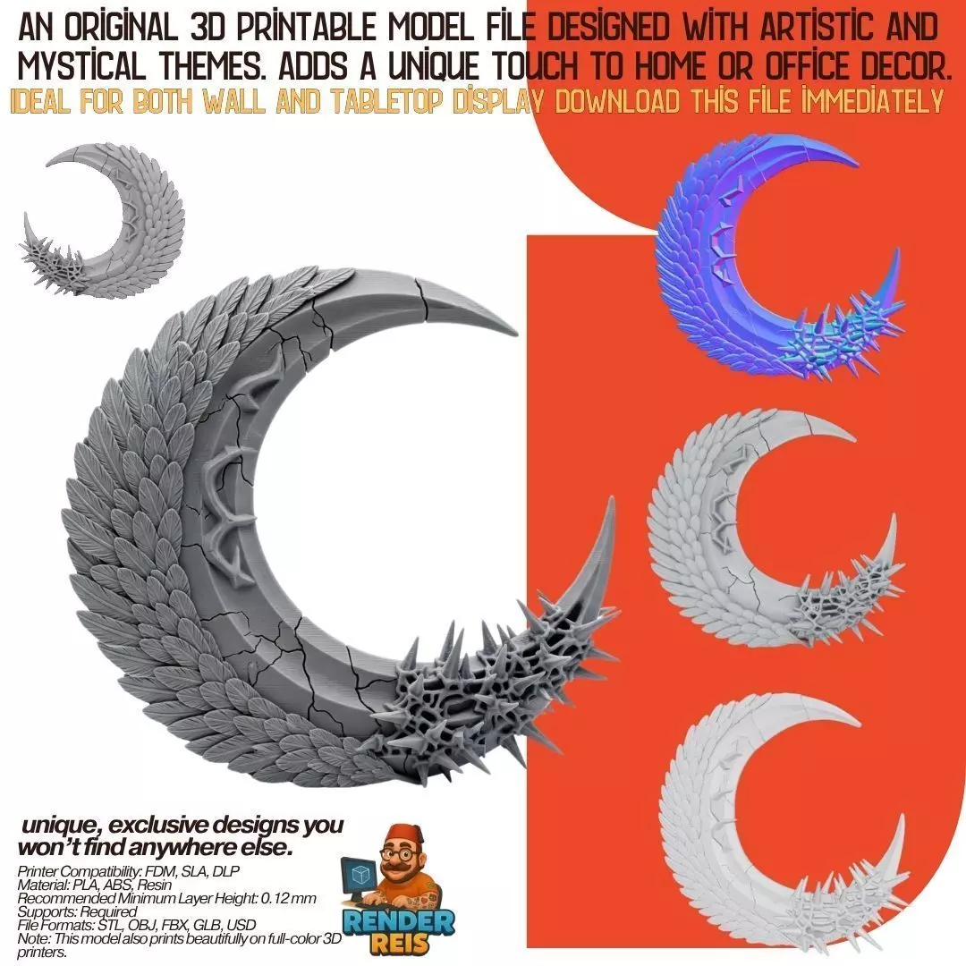 Crescent of Duality 3D model_0