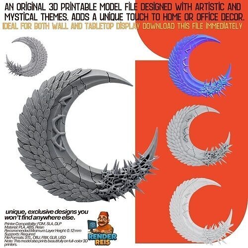 Crescent of Duality 3D model