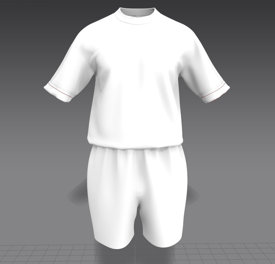 Fitness  Strength Dept Graphic TShirt 3D FBX OBJ GTA Low-poly 3D model_9