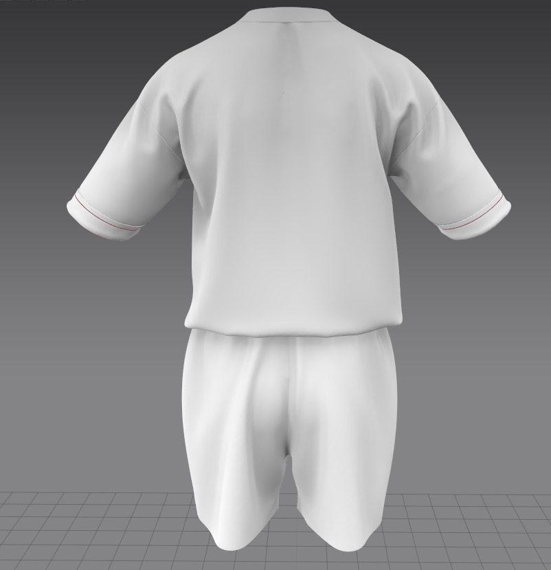 Fitness  Strength Dept Graphic TShirt 3D FBX OBJ GTA Low-poly 3D model_8