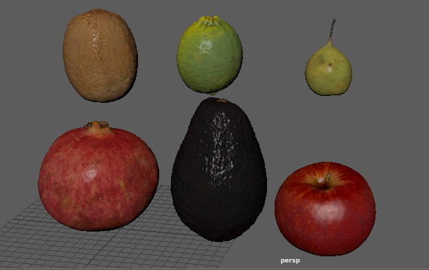 Realistic Low Poly Fruit Pack  Game Ready 3D Models Free low-poly 3D model_1