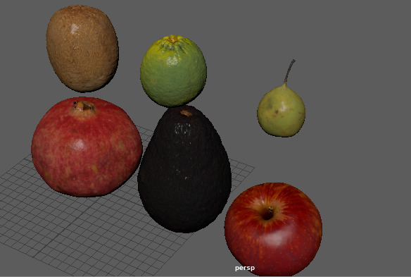 Realistic Low Poly Fruit Pack  Game Ready 3D Models Free low-poly 3D model_4