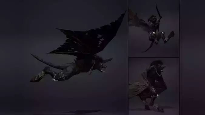 Dreadsilent 1 Brutal Low-poly 3D model