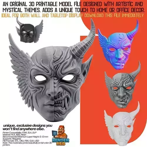 Mask of Duality 3D model