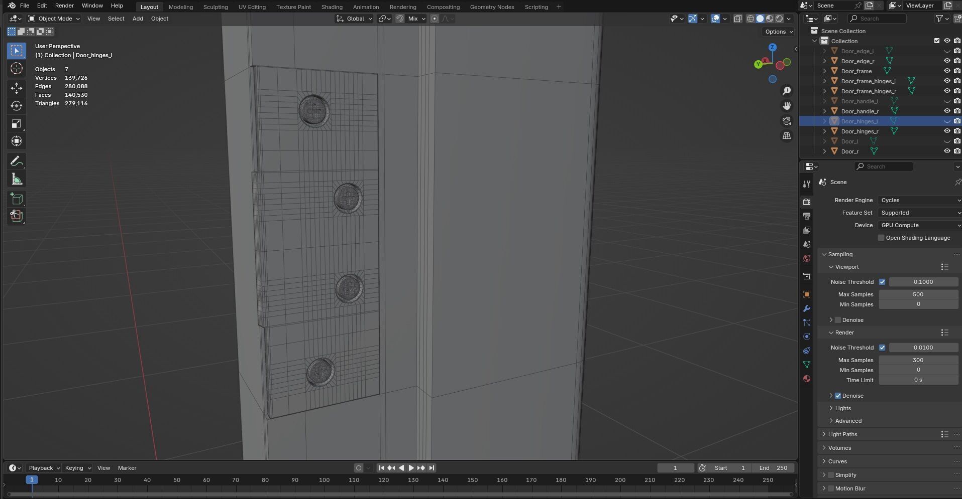Door Design CG11 3D model_8