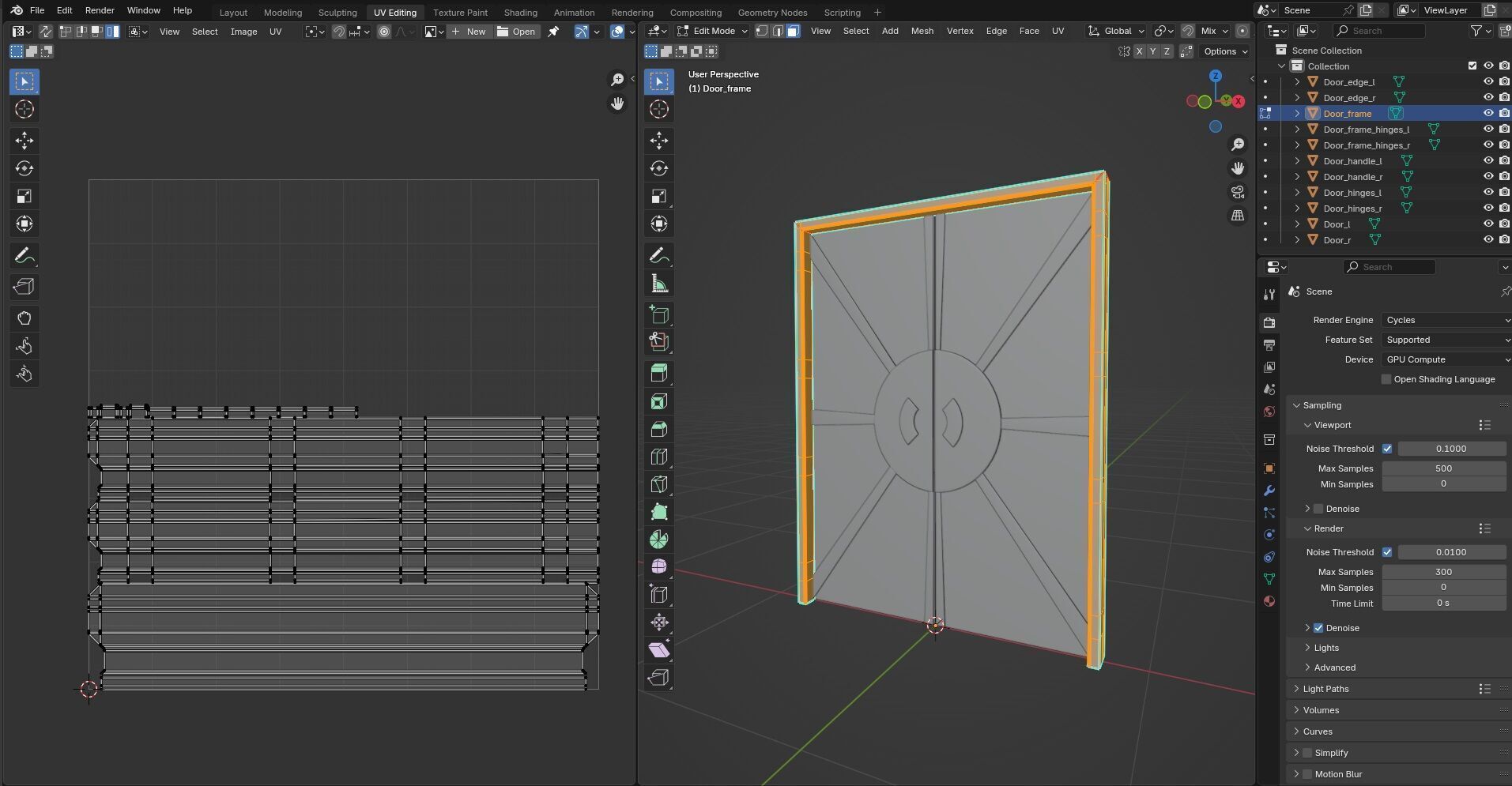 Door Design CG11 3D model_13