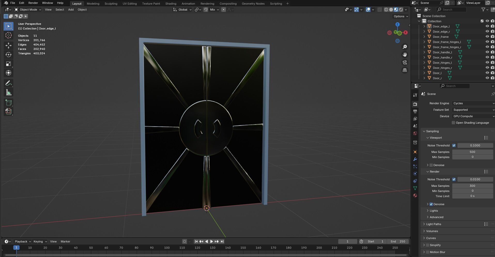 Door Design CG11 3D model_11